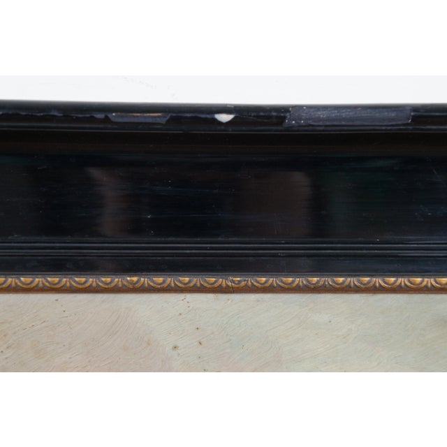 Vintage L Brugman Winter River Landscape Oil Painting on Board 29" For Sale - Image 10 of 11