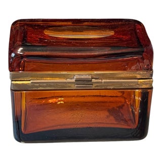 Italian Glass Box For Sale