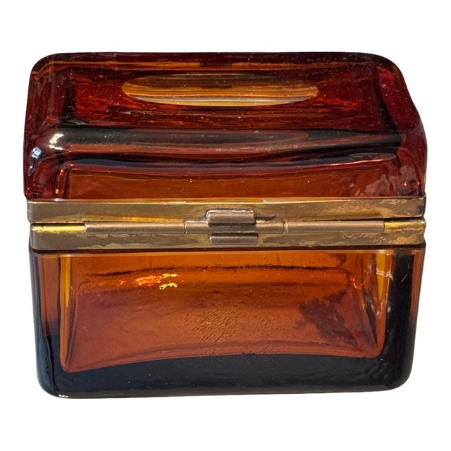Italian Glass Box For Sale