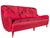1940s Vintage Italian Three-Seater Sofa in Red Fabric, 1940s For Sale - Image 5 of 13