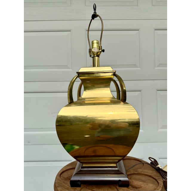 Labarge La Barge Brass Table Lamp For Sale - Image 4 of 8