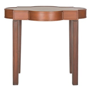 Mizell Quatrefoil End Table in Brown For Sale
