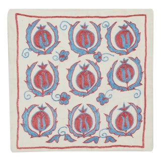 17"x18" Embroidered Cotton Cushion Cover. New Toss Pillow. Modern Lace Pillow For Sale