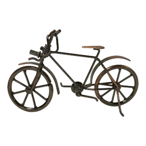 Copper Bronze Color Metal Mechanic Bicycle Display Art Figure