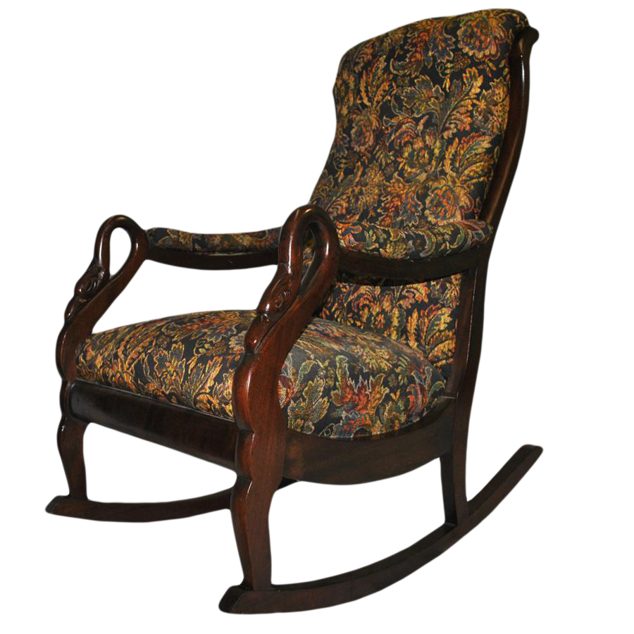 Swan rocking chair antique hotsell