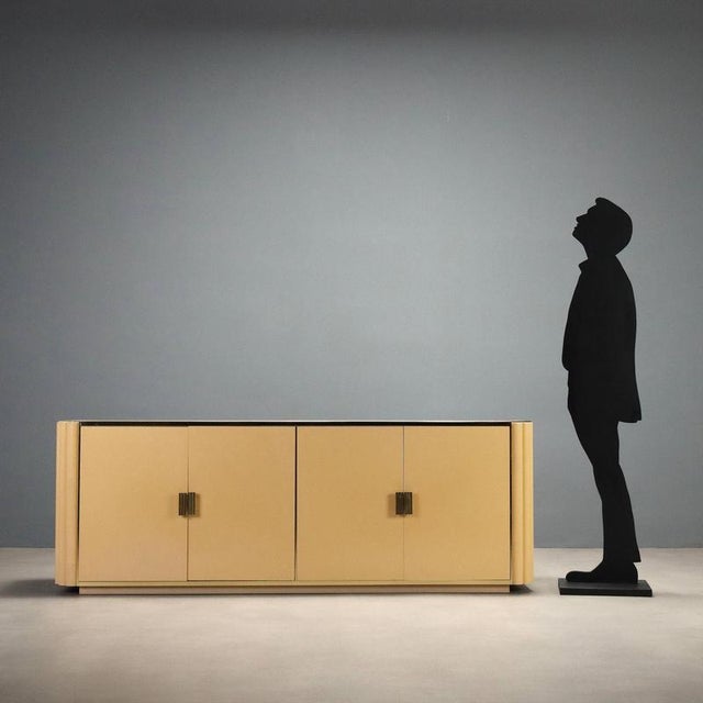 Vintage Sideboard in Lacquered Wood by Alain Delon for Mario Sabot, 1970s For Sale - Image 3 of 15
