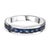 Metal 3.01ctw Sapphire Stackable Band in 14k Gold Ring Size 5.5 For Sale - Image 7 of 12