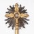 1 French Baroque Style Hand Carved Giltwood Processional Cross For Sale - Image 4 of 13