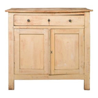 Classic French Farmhouse Painted Two Door Buffet - Early 20th C. For Sale