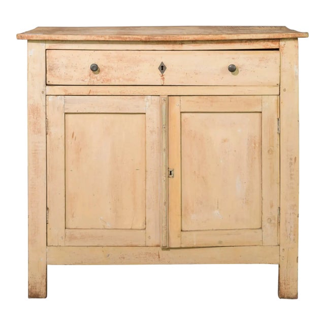 Classic French Farmhouse Painted Two Door Buffet - Early 20th C. For Sale