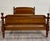 English Vintage Full Size Traditional Colonial Style Low Poster Bed For Sale - Image 3 of 12