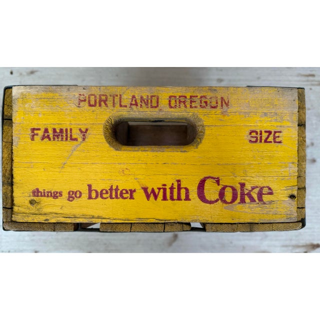 Wood Vintage Wooden Coca-Cola Crate From Portland Oregon For Sale - Image 7 of 12
