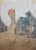 Meiji Era "Cranes and the Sun", Japanese Silk Scroll Painting For Sale - Image 10 of 18