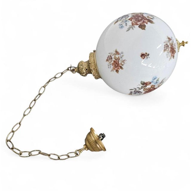 Louis XV Hall Lamps in Glass and Brass, Belgium, 1970s, Set of 2 For Sale - Image 6 of 18