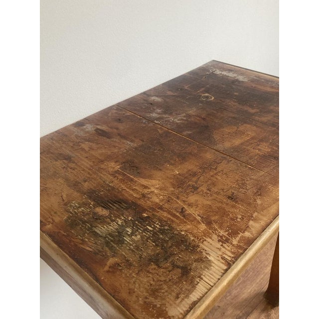 Rustic Pine Console Tables, France, Set of 2 For Sale - Image 11 of 14