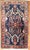 Textile Antique Navy Blue Persian Sarouk Rug - 2'9" x 4'7" For Sale - Image 7 of 9