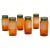 French Amber Glass Apothecary Storage Jars - Set of 6 For Sale - Image 4 of 13