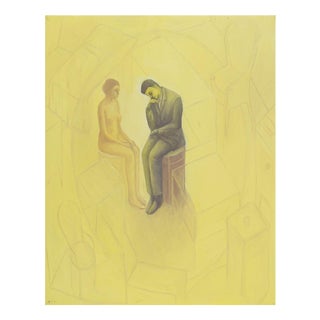 Pino Deodato, the Thinker, 1999, Canvas For Sale