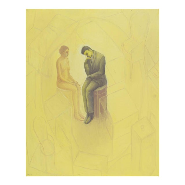 Pino Deodato, the Thinker, 1999, Canvas For Sale