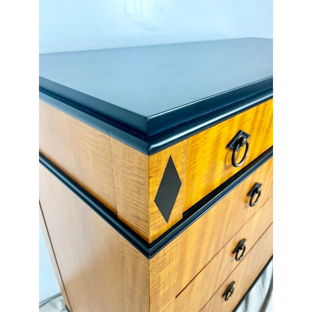 Vintage Baker Furniture Biedermeier Style Chest of Drawers For Sale - Image 10 of 12