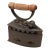 Late 19th Century Antique Mexican Cast Iron Coal Iron For Sale