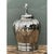 Late 20th Century Vintage Silver Mirror Finish Glazed Ceramic Lamp For Sale - Image 5 of 12