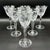 Glass Meissen Crystal Wine Glasses, Floral Engraved & Cane Cut, German Bleikristall, 1960s, Set of 6 For Sale - Image 7 of 18