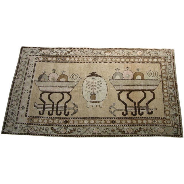 19th Century Antique Central Asian Khotan Samarkand Rug 7'3'' X 4'1'' For Sale - Image 5 of 6