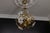 1980s Hollywood Regency Style White Murano Glass Flower and Metal Chandelier, 1980s For Sale - Image 5 of 18