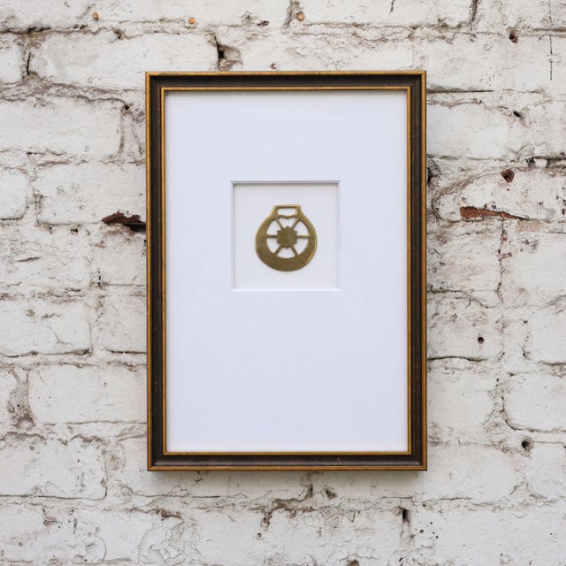 French 19th Century Framed Antique Horse Bridle Medallion For Sale - Image 3 of 3