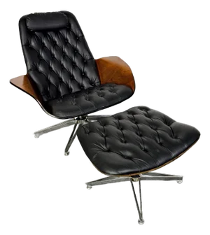 George Mulhauser for Plycraft Mr. Chair and Ottoman