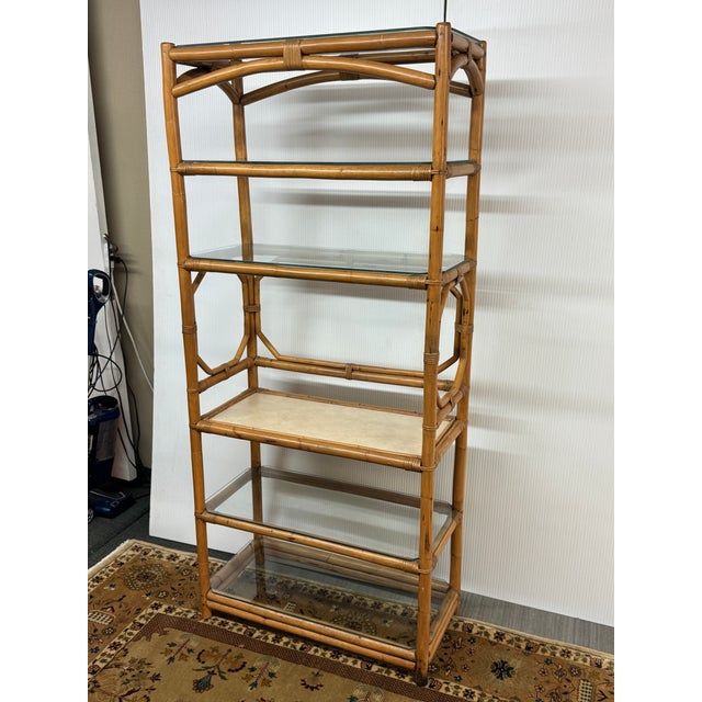 Organic Modern Bamboo Etagere For Sale - Image 13 of 13