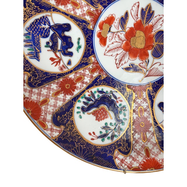 Japanese Pair of Exceptional Imari Chargers For Sale - Image 3 of 5