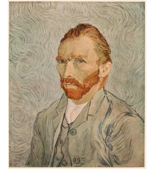 1950s After Vincent Van Gogh "Self-Portrait", Post-Impressionist First Edition Print