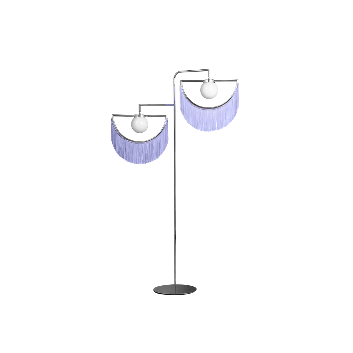 purple standing lamp