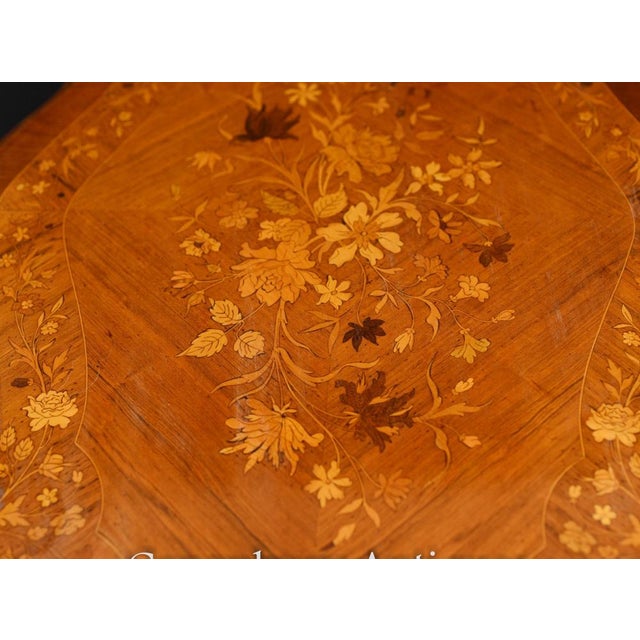 Rococo French Desk Writing Table, 1930s For Sale - Image 4 of 9