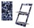 Fläpps Folding Chair – Bubbles Indigo by Pattern Studio for Ambivalenz For Sale