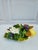 A handcrafted Majolica style mask made for Toscano. This Bacchus or Dionysus mask is crowned with fruit and green ferns....