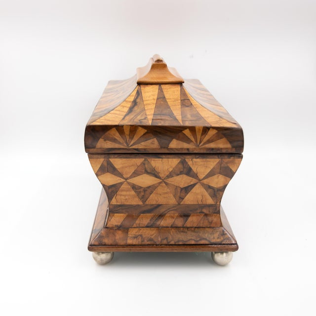 Early 19th Century Regency Period English Box in Walnut With Tent Top ...