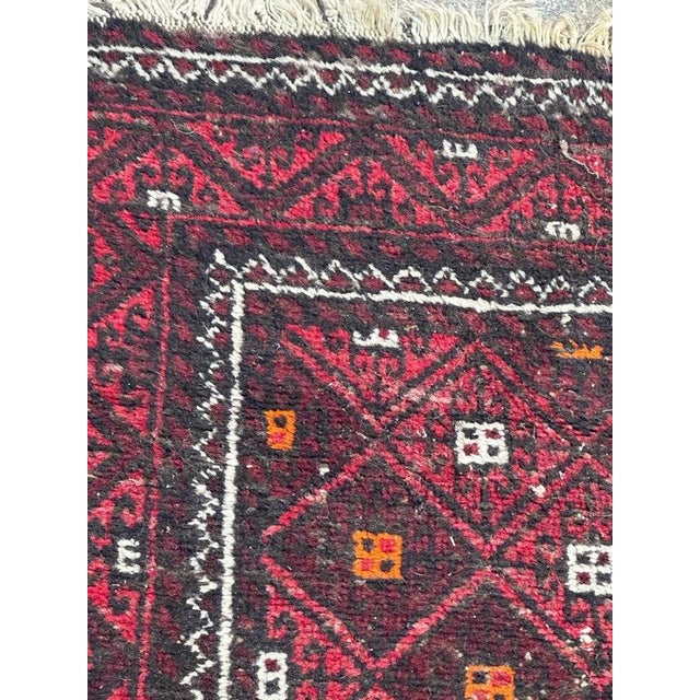 Textile Mid-Century Turkmen Baluch Rug, 1950s For Sale - Image 7 of 18