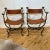 Pair of Italian Iron and Brass Savonarola Chairs, Circa 1920s For Sale - Image 10 of 10