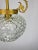 Metal Brass and Pressed Crystal Pendant Light For Sale - Image 7 of 10