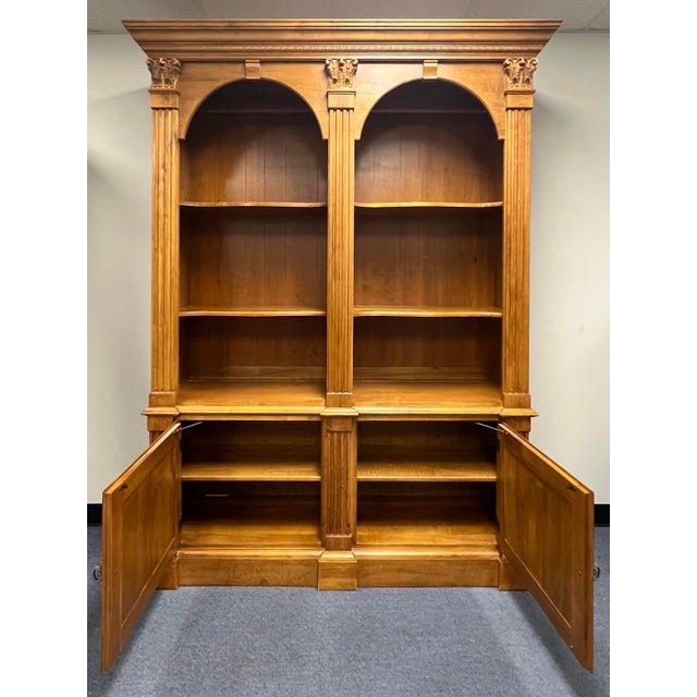 Ethan Allen Legacy Double Arch Bookcase For Sale In New York - Image 6 of 11