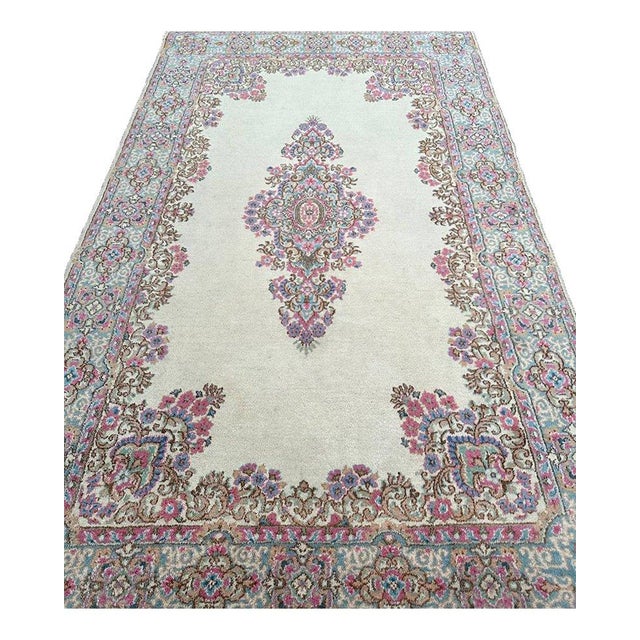 Exact Size: 6x9 Color: Natural Age: Old Materials: Wool Construction: Hand Knotted