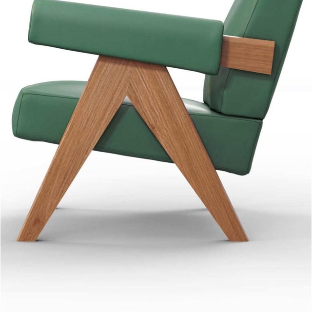 Capitol Complex Armchair after Pierre Jeanneret from Cassina For Sale - Image 10 of 12