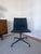 Mid-Century Modern Eames Aluminum Group Side Chair by Charles and Ray Eames for Herman Miller, Charcoal Fabric and Charcoal Base For Sale - Image 3 of 5