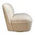 Ivory Soft Swivel Slipper Chair For Sale - Image 10 of 13