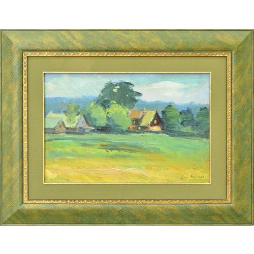 Farm, 20th Century, Oil on Board, Framed For Sale - Image 4 of 4