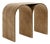 Nabuck Arch Stool in Steel and Leather by Pietro Franceschini For Sale