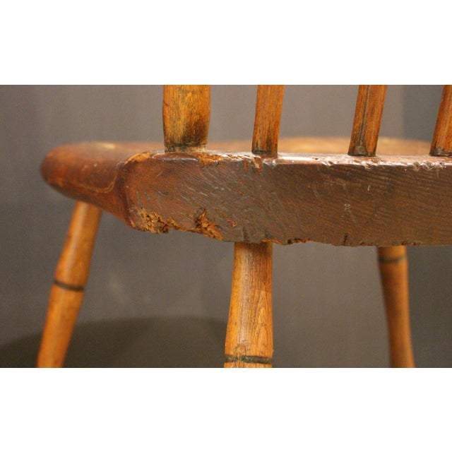 Brown Circa 1830 New England Windsor Side Chair For Sale - Image 8 of 9